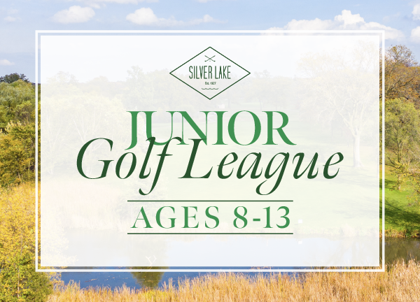 Flyer for the 2026 Junior Golf League, ages 8-13.